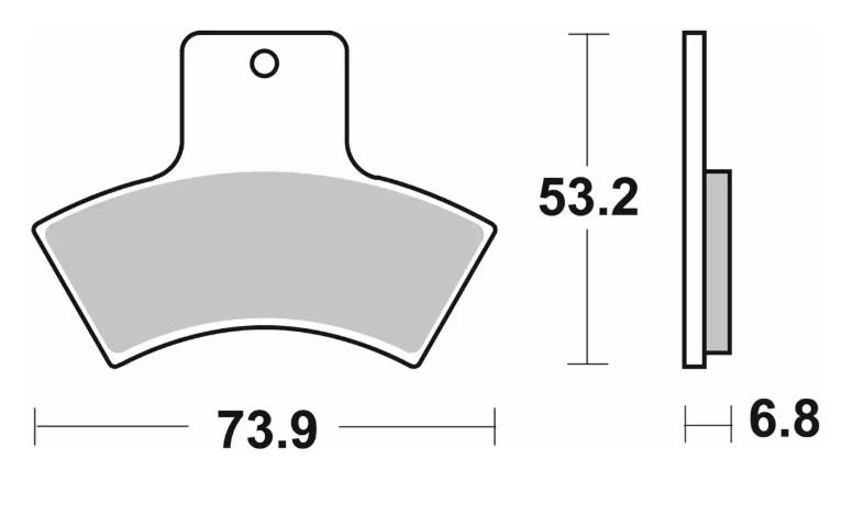 Brake pads SBS 755SI