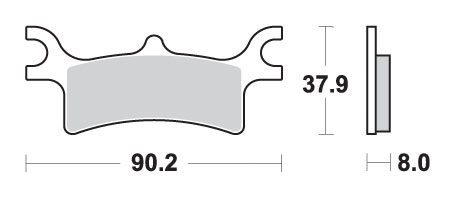 Brake pads SBS 787ATS