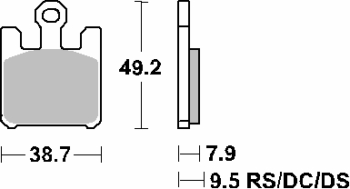 Brake pads SBS 788HS