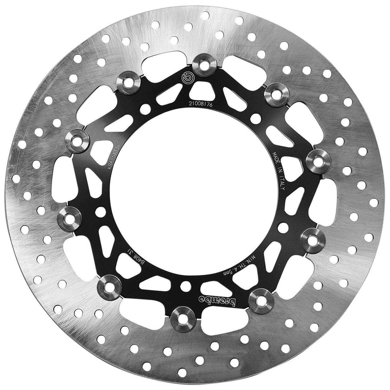 BREMBO přední plovoucí brzdový kotouč YAMAHA FZ6 N / S FAZER '04-'10, XJ6 F / N DIVERSION '09-'16, YZF R6 '03-'04, MT-03 '06-'14, XSR 900 '16-'20 (298X132X5MM) (5X8,5MM)