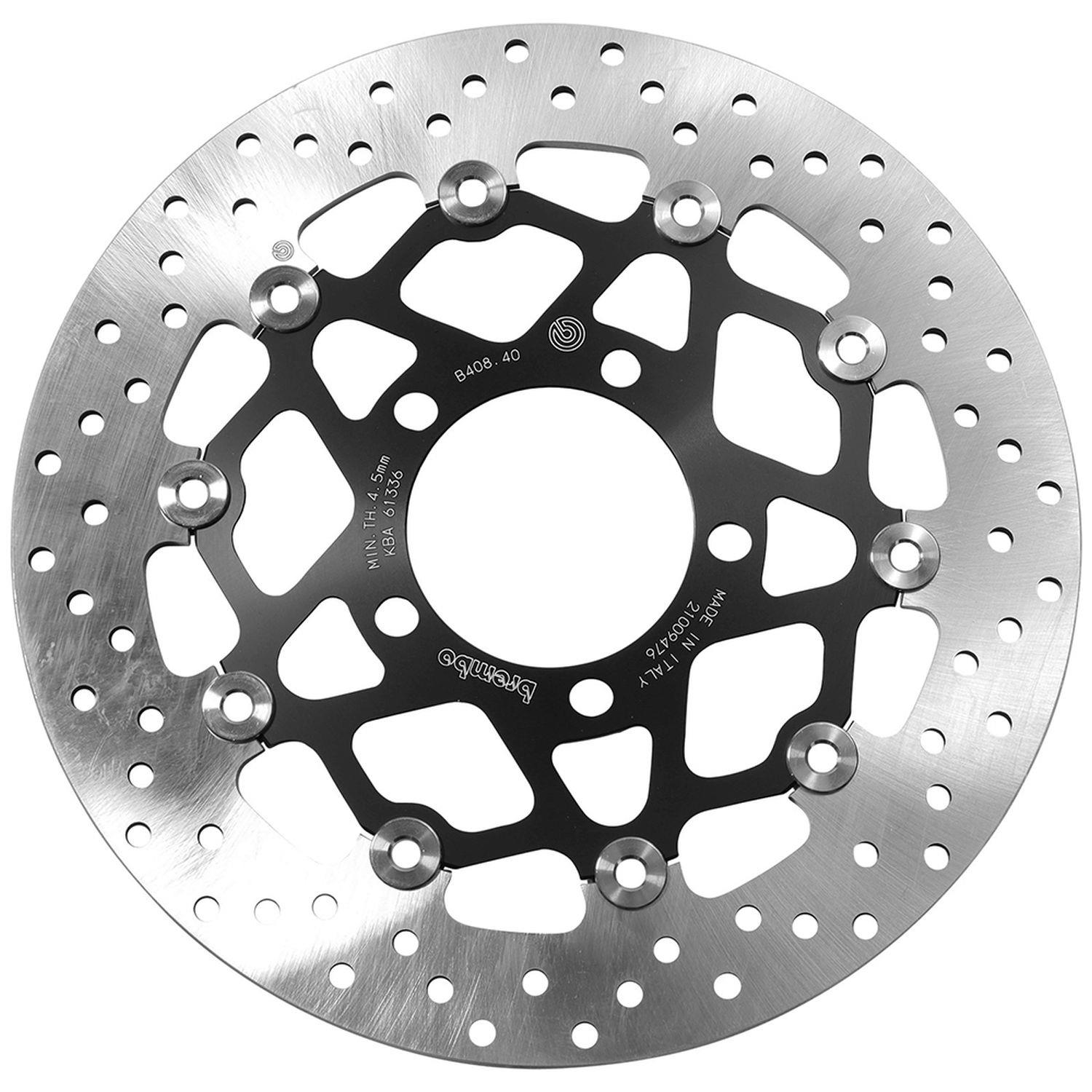 BREMBO front floating brake disc KAWASAKI KLZ 1000 VERSYS '12-'14, Z 1000 '07-'13, Z 1000 SX '11-'20, ZX-10R '04-'07, ZX-6R '07-'16, ER-6N '05-'16, Z 750 '07-'13 (300X80X5MM) (5X10,5MM)