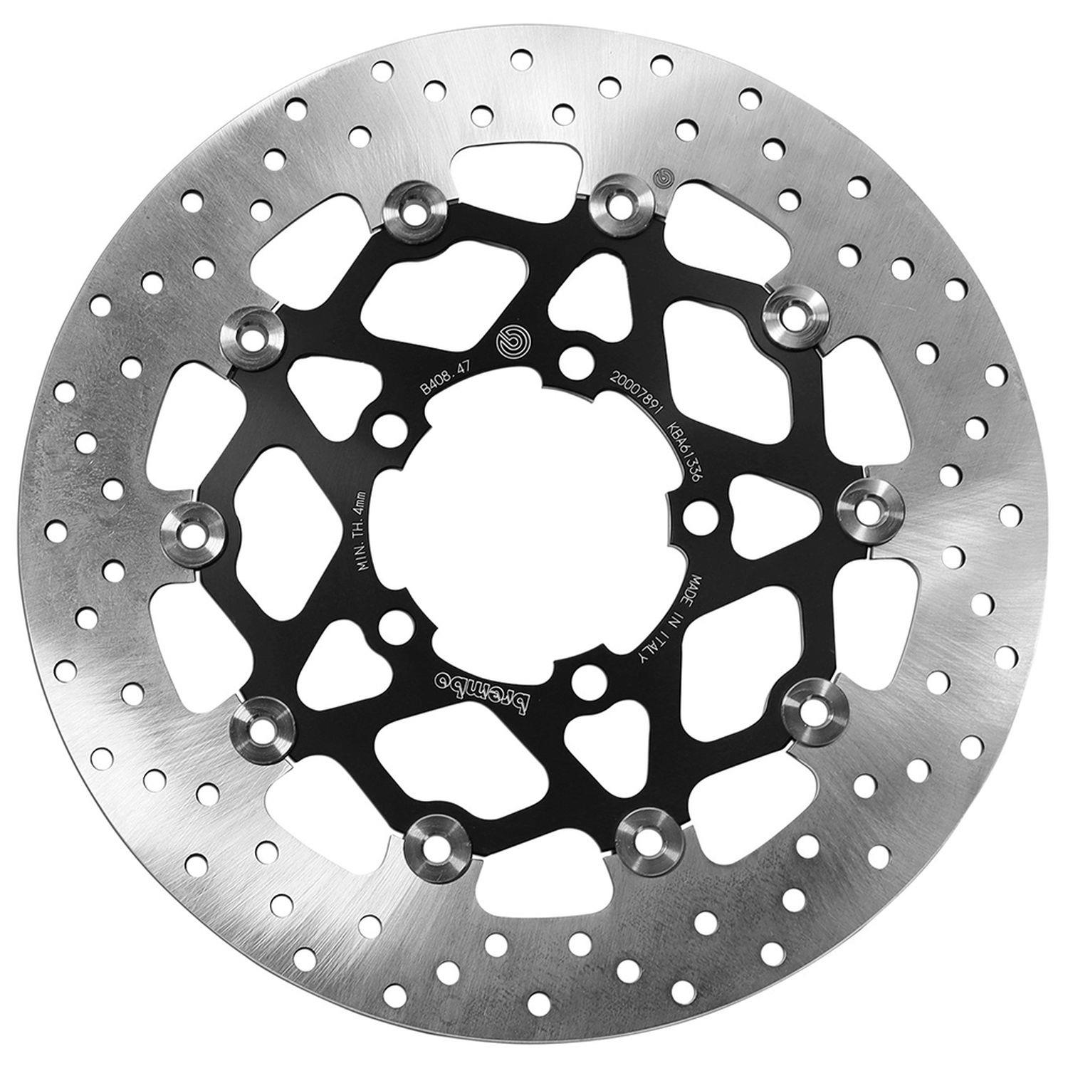 BREMBO přední plovoucí brzdový kotouč TRIUMPH SPEED TWIN 1200 '19-'20, TIGER 1200 EXPLORER '12-'19, TIGER 800 / XC / XCX / XR / XRT / XRX '15-'20, TIGER 1200 SE '21, (305X82,3X4,5MM) (5X10,5MM)