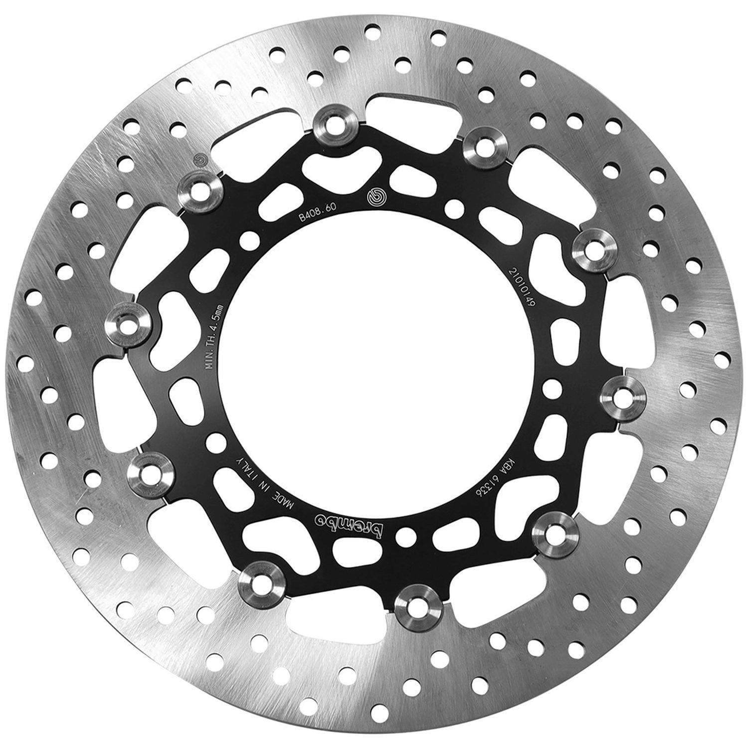 BREMBO přední plovoucí brzdový kotouč YAMAHA YZF R1 '07-'14, XT 1200 Z SUPER TENERE '10-'20, YZF R6 '05-'16, FZ 8 N '10-'16, FZ 8 S FAZER '10-'16 (310X132X5MM) (5X8,5MM)