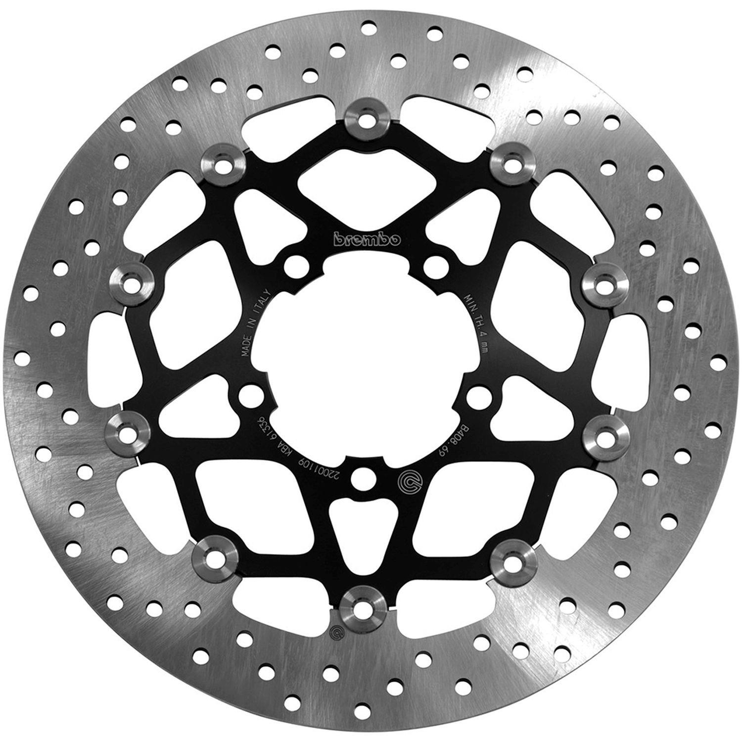BREMBO přední plovoucí brzdový kotouč TRIUMPH DAYTONA 660 '24-'25, STREET TRIPLE 660 '17-'20, STREET TRIPLE 765 '17-'23, STREET CUP 900 '17-'19, STREET SCRAMBLER 900 '17-'19 (310X82,3X4,5MM) (5X10,5MM)