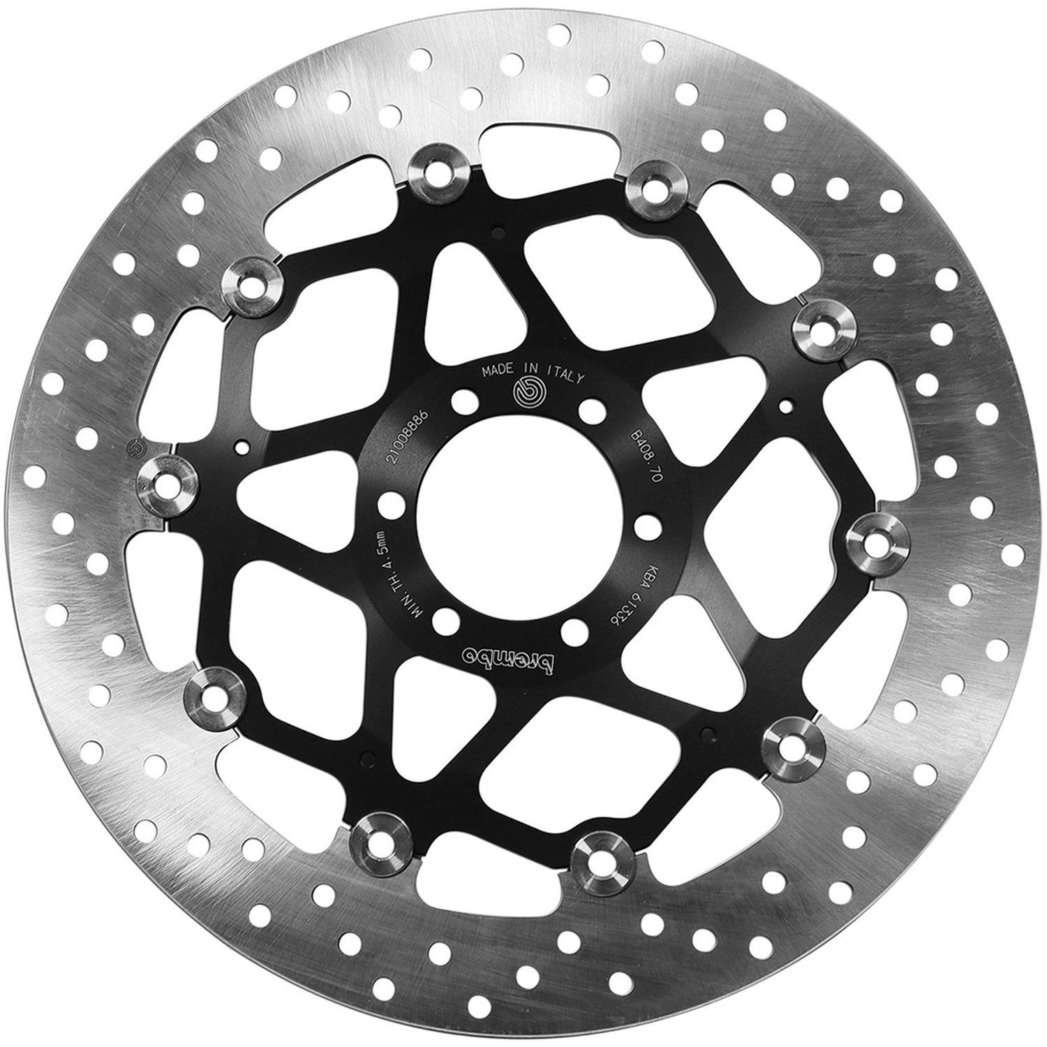 BREMBO front floating brake disc APRILIA RSV 1000 '98-'08, RSV4 1000 APRC '11-'14, RSV4 1000 R '09-'16, DROSODURO 750 '08-'16, DUCATI MONSTER 1000 '03-'08 (320X64X5MM) (6X8,5MM)