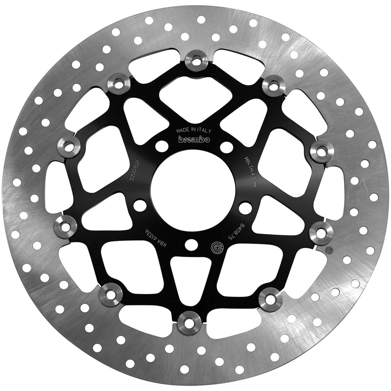 BREMBO přední plovoucí brzdový kotouč SUZUKI GSX-R 1000 '01-'02, TL 1000 R / S '97-'02, GSX-R 600 / 750 '96-'03, GSX 1300 R HAYABUSA '99-'07, GSX 1400 '02-'07 (320X69X5MM) (5X10,5MM)