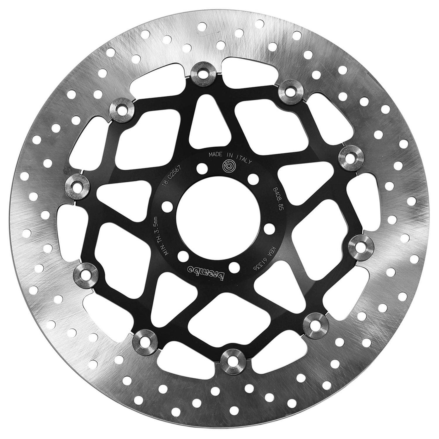 BREMBO přední plovoucí brzdový kotouč APRILIA RS 125 '91-'99, CAGIVA MITO 125 '90-'12, DUCATI MONSTER 750 '96-'02, MONSTER 900 '93-'02 (320X64X4MM) (6X8,5MM)