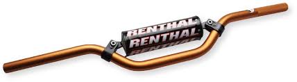 RENTHAL řidítka 7/8 (22mm) MX MINI HANDLEBAR ORANGE KTM 85 SX PADDED barva oranžová s chráničem (RENTHAL řidítka 7/8 (22mm) MX MINI HANDLEBAR ORANGE)