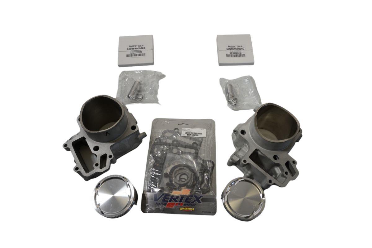 Levně CYLINDER WORKS kompletní válec KAWASAKI KVF 750 BRUTE FORCE 4X4 15-21 (2 kusy přední + zadní) STANDARD (85,00 mm)(2X píst 23908, 2X CYLINDER, 2X top