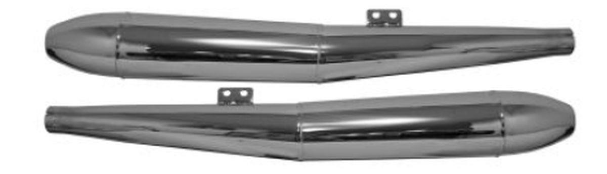 Exhaust tip chrome plated right ( EMGO 80-84065