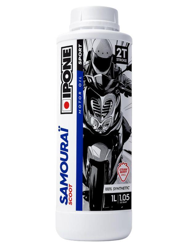 Levně IPONE SAMOURAI SCOOT 2T směsný olej 100% SYNTHETIC 1L (jahodová vůně) (AKC) (15) nahrazuje 800118 (IPONE SAMOURAI SCOOT 2T směsný olej 100% SYNTHETIC)