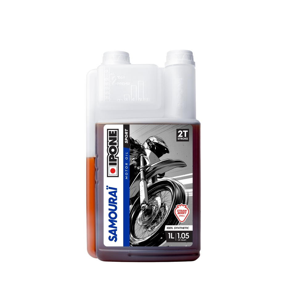 Levně IPONE SAMOURAI 2T směsný olej 100% syntetic 1L jahoda- nahrazuje 800090 (AKC) KARTON 15 SZTUK+1 kus GRATIS (IPONE SAMOURAI 2T směsný olej 100%)