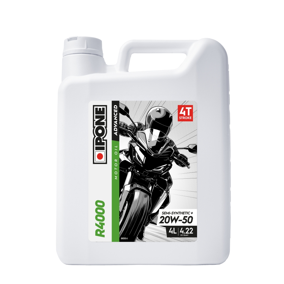 IPONE R4000 20W50 motorový olej polosyntetické PLUS 4L (ESTER, MA2) (AKC) (6)nahrazuje 800044 (IPONE R4000 20W50 motorový olej polosyntetické PLUS 4L)