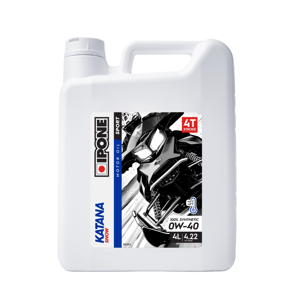Levně IPONE KATANA SNOW 4T 0W40 olej pro sněžné skútry 100% syntetic 4L (-45ST.C) (AKC) (6) nahrazuje 800183 (IPONE KATANA SNOW 4T 0W40 olej pro sněžné)