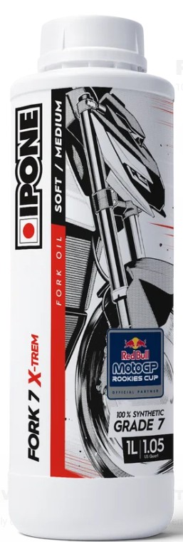 IPONE olej do přední vidlice / tlumičů / odpružení FORK X-TREM 7W 1L 100% syntetický (15) (AKC)