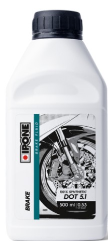 IPONE brzdová kapalina BRAKE FLUID DOT 4 500ml 100% syntetická (kompatibilní také s DOT 3) (12) nahrazuje 800312 ( )