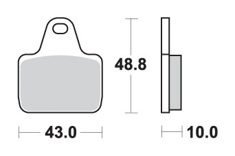 Levně SBS brzdové destičky KH435/4 závodní DUAL karbonové barva černá vhodná do třmenu PVM, AP, BREMBO přední (SBS brzdové destičky KH435/4 závodní DUAL)
