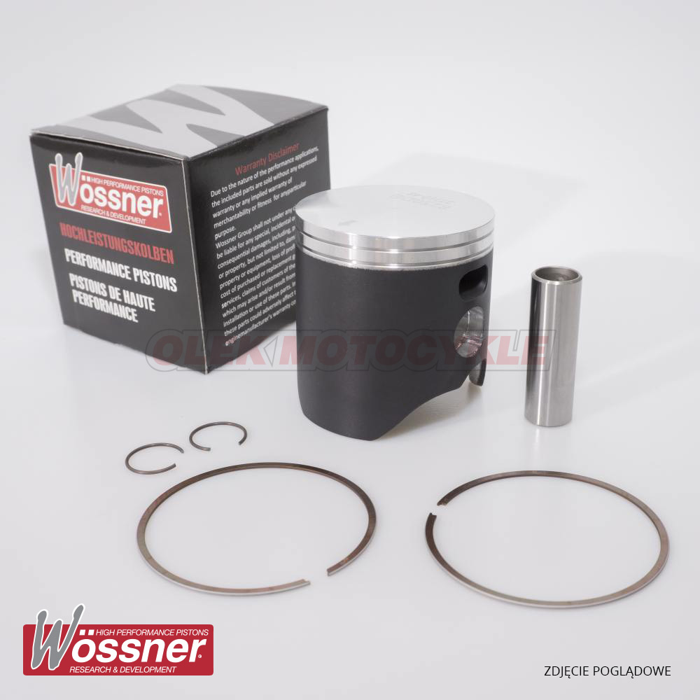 Píst Wossner YAMAHA (2T) DT 200 (DT200) 90-91, DT/WR 200 92-98 (67,44mm=+1,50mm) (Píst Wossner YAMAHA (2T) DT 200 (DT200) 90-91, DT/WR 200 92-98)