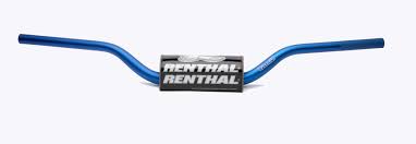 RENTHAL řidítka 1,1/8 (28,6mm) MX FATBAR HANDLEBAR BLUE MCGRATH / SHORT PADDED PADDED barva světle modrá s chráničem (RENTHAL řidítka 1,1/8 (28,6mm))