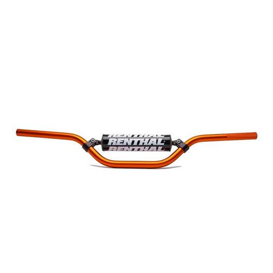 RENTHAL řidítka 7/8 (22mm) MX MINI HANDLEBAR ORANGE KTM 65 SX PADDED barva oranžová s chráničem (RENTHAL řidítka 7/8 (22mm) MX MINI HANDLEBAR ORANGE)