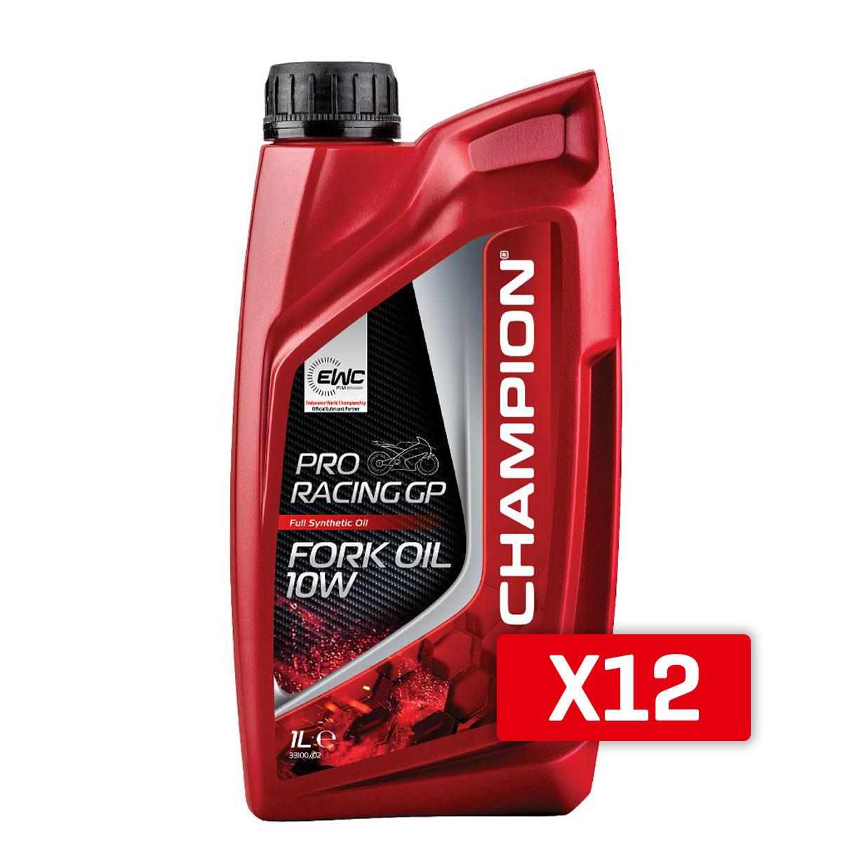 Levně CHAMPION olej do teleskopů / tlumičů / zavěšení PROzávodní GP FORK OIL 10W 1L syntetický (AKC) (CHAMPION olej do teleskopů / tlumičů / zavěšení)