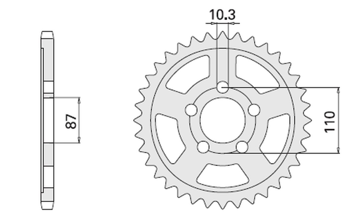 CHT rozeta 828 49 (807-49) SUZUKI GSX/GXF 400 (CHT rozeta 828 49 (807-49) SUZUKI GSX/GXF 400)