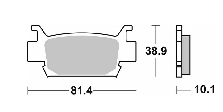 SBS brake pads KH410 OFF-ROAD sinteredcolour gold HONDA trx 500/680/700 (829SI)