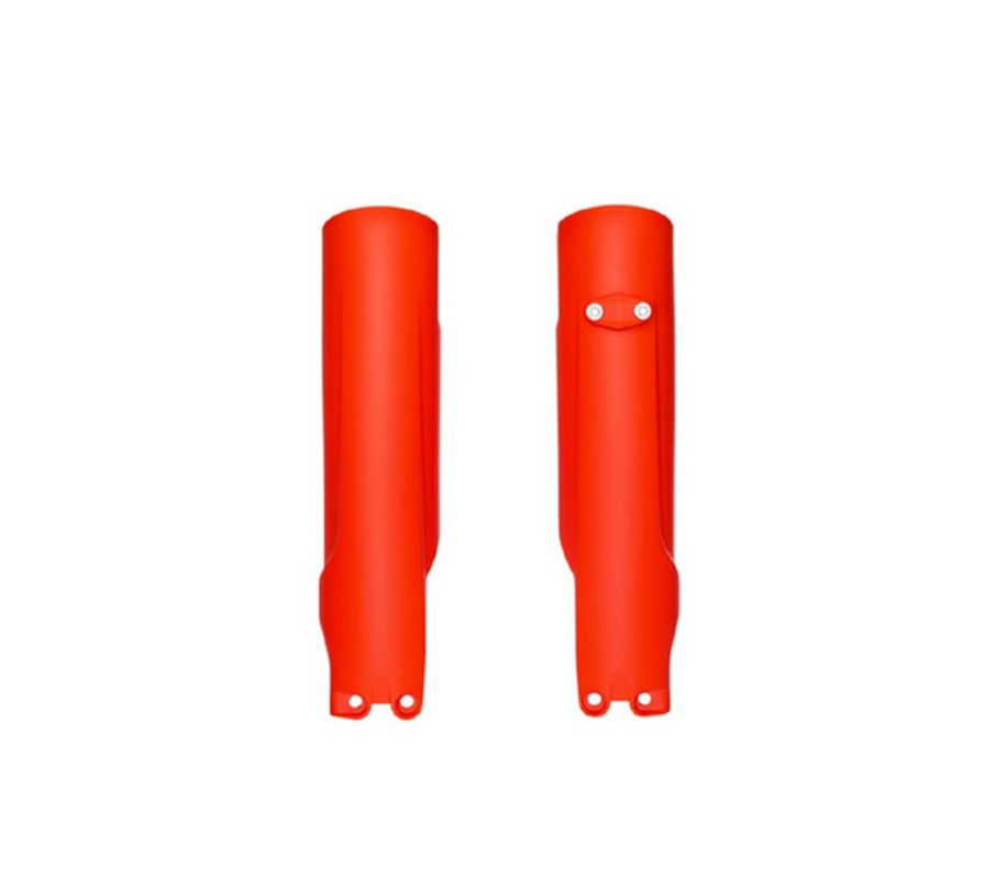 POLISPORT kryty teleskopů KTM SX/SXF 23-26; EXC/EXCF 24-26; HUSQVARNA TE/TC/FE/FC 24-26 barva oranžová fluorescenční (POLISPORT kryty teleskopů KTM)