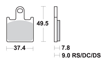 Brake pads SBS 838HS
