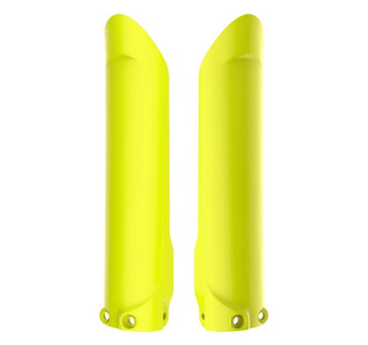 POLISPORT kryty teleskopů KTM SX/SX-F 15-22; EXC 16-23; HUSQVARNA TC/FC/FE 15; GAS GAS EC TPI 18-20; EC/EC-F/MC/MC-F 21-23 barva žlutá fluorescenční