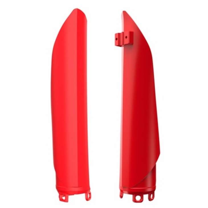 POLISPORT kryty teleskopů BETA RR250/300 2T 12-18 350/400/450 4T 12-18; X-TRAINER 15-25 barva červená (komplet)