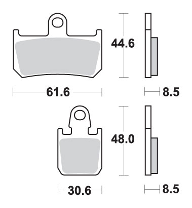 Brake pads SBS 839HS