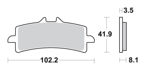 Brake pads SBS 841HS