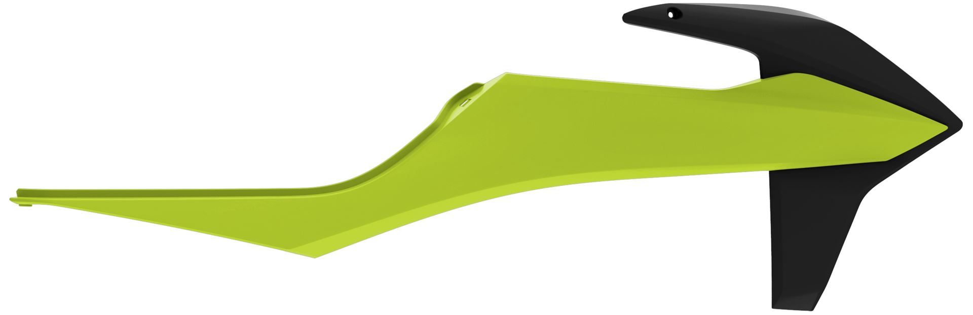 POLISPORT sada krytů chladičů (spojlerů) KTM SX/SXF 19-22; EXC/EXC-F 20-23 barva černá/žlutá fluorescenční (POLISPORT sada krytů chladičů (spojlerů))