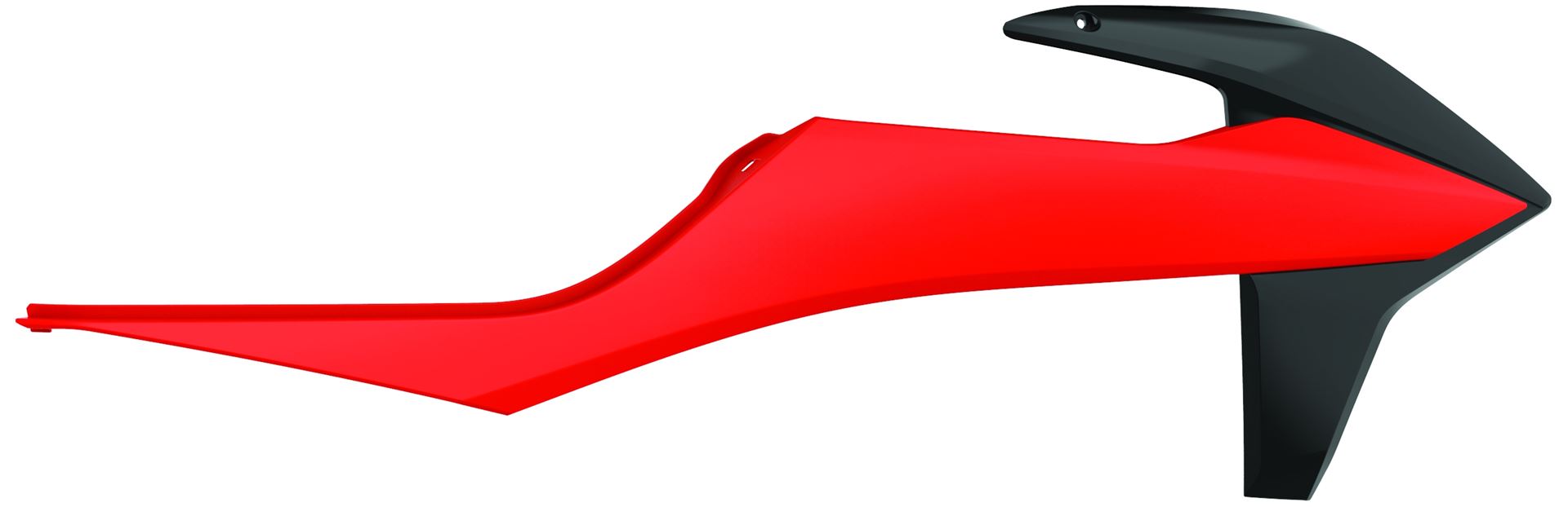 POLISPORT sada krytů chladičů (spojlerů) KTM SX/SXF 19-22; EXC/EXC-F 20-23 barva černá/oranžová fluorescenční (POLISPORT sada krytů chladičů)