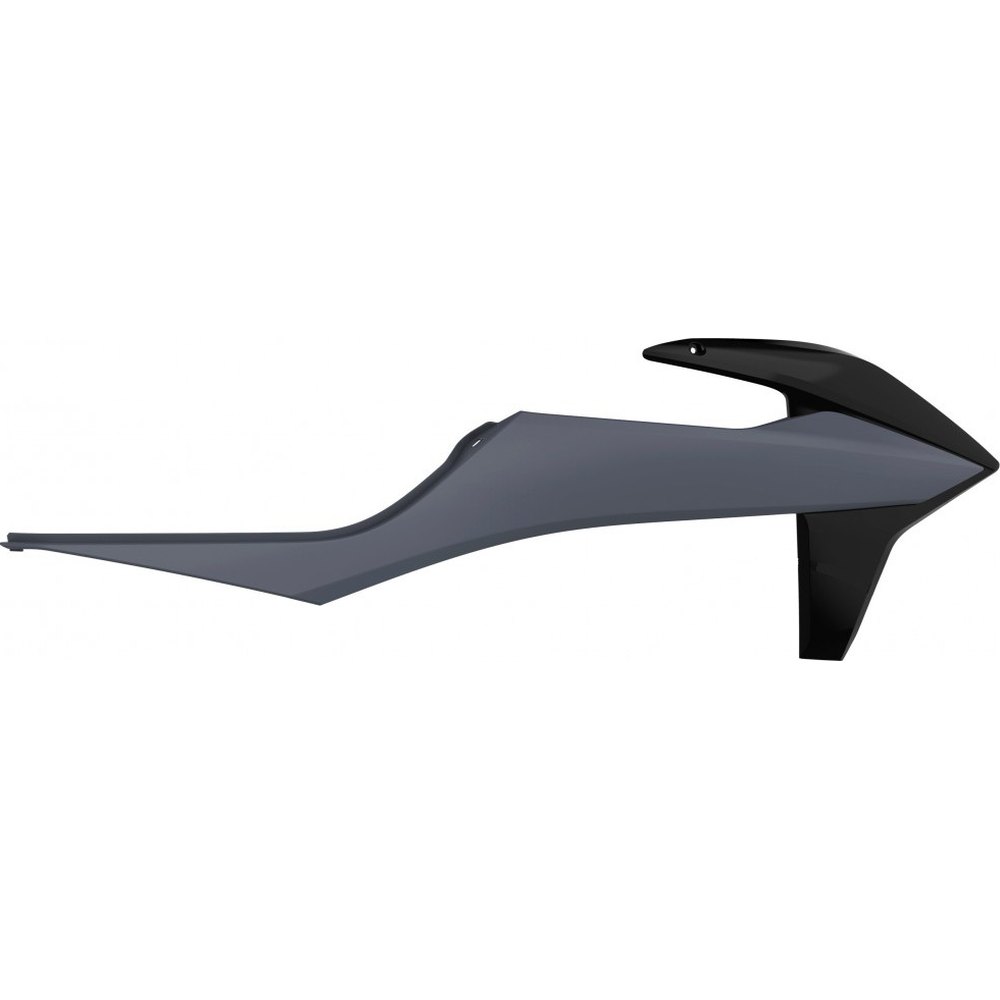 POLISPORT sada krytů chladičů (spojlerů) KTM SX/SXF 19-22; EXC/EXC-F 20-23 barva černá/šedý (POLISPORT sada krytů chladičů (spojlerů) KTM SX/SXF)