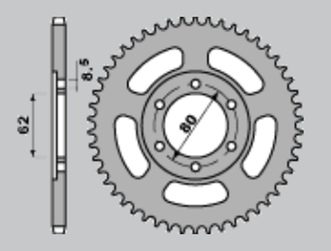 JR rozeta 842 50 TW 125/TW 200
