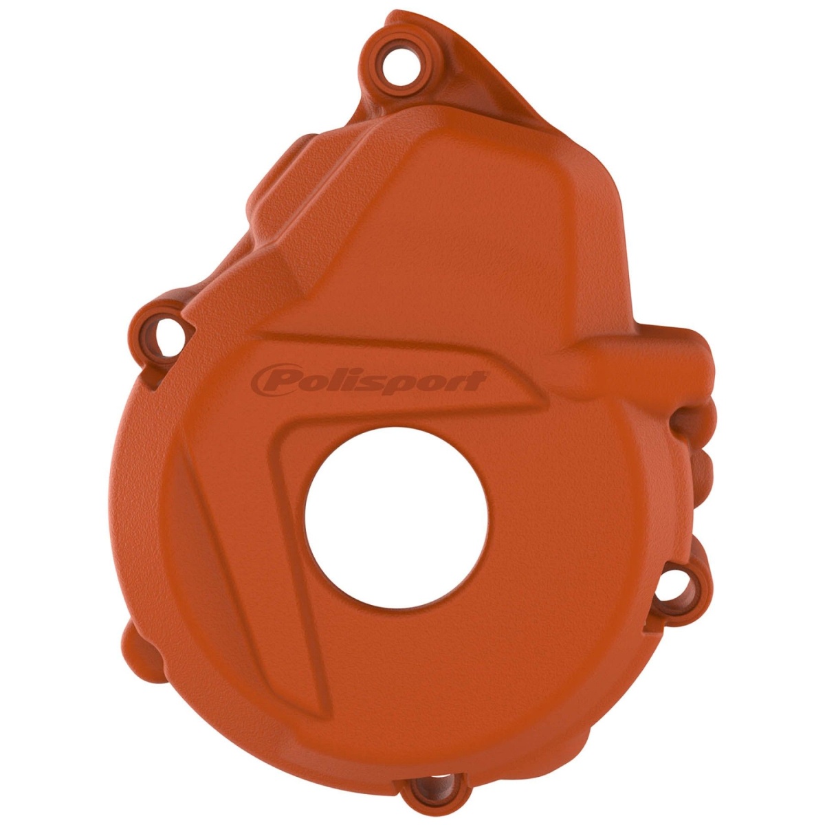 POLISPORT kryt alternátoru KTM EXC-F 250 /350 17-23; FREERIDE 250F 18-19; HUSQVARNA FE 250/350 17-23; GAS GAS EC-F 250/350 21-23 barva oranžová