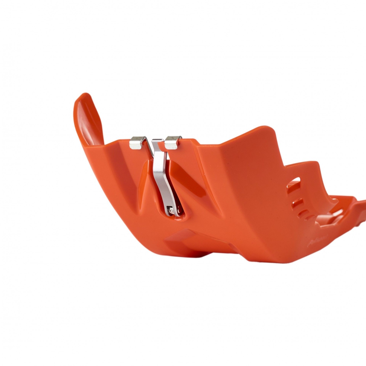 POLISPORT kryt motoru FORTRESS SKID PLATE s krytem PRO-kabel KTM SX-F 250/350 16-22; SXF 450 19-22; HUSQVARNA FC 250/350 16-22 FE 250/350 17-23, FE 450 20-23; FC 450 19-22; GAS GAS MC-F/EF-C 21-23 barva oranžová