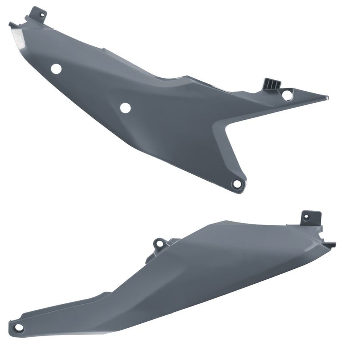 POLISPORT boční tabulky na startovací číslo KTM SX/SX-F/XC/XC-F 23-26; EXC/EXC-F/XC-W/XCF-W 24-26 barva šedá (N-šedá) (komplet) (POLISPORT boční)