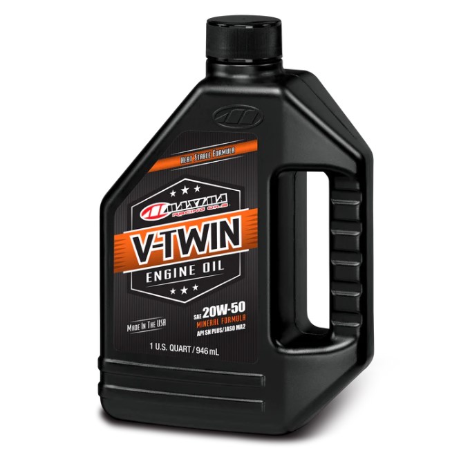 MAXIMA závodní OILS motorový olej minerální V-TWIN MINERAL 20W50 1 LITR (12) (AKC) (MAXIMA závodní OILS motorový olej minerální V-TWIN MINERAL 20W50)