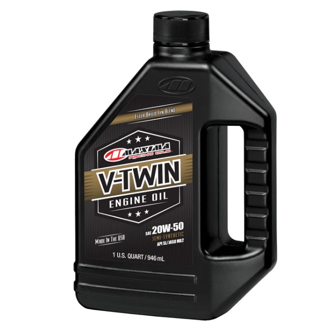 MAXIMA RACING OILS engine oil synthetic V-TWIN FULL SYNTHETIC 20W50 AKC (litre/12)