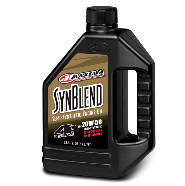 MAXIMA závodní OILS motorový olej polosyntetický SYN BLEND ESTER 20W50 1 LITR (12) (AKC) (MAXIMA závodní OILS motorový olej polosyntetický SYN BLEND)