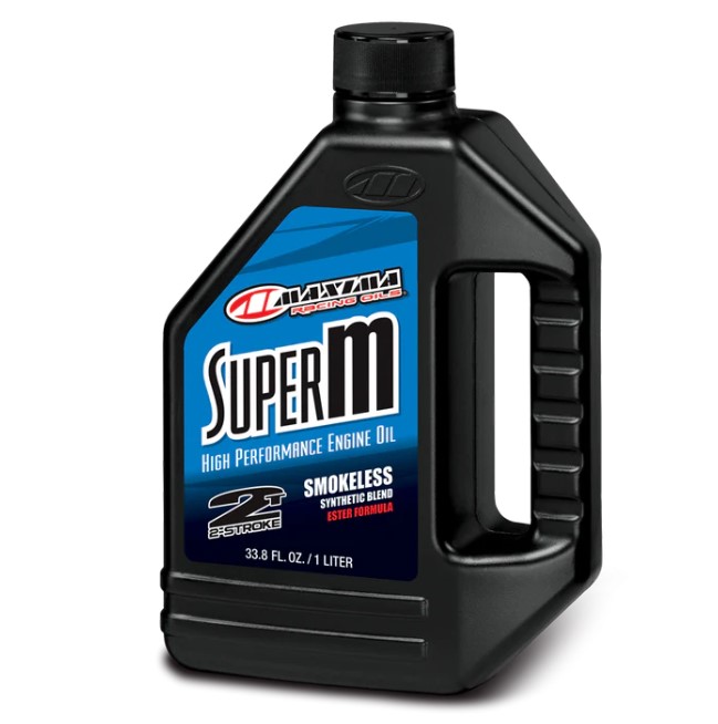 Levně MAXIMA závodní OILS olej 2T do směsi polosyntetický SUPER M SMOKELESS PREMIX 1 LITR (12) (AKC) (MAXIMA závodní OILS olej 2T do směsi polosyntetický)