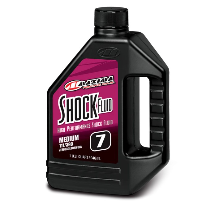 MAXIMA RACING OILS olej do centrálního tlumiče RACING SHOCK FLUID MEDIUM 111/390 7WT 946 ML (1 litr) (12) (AKC)