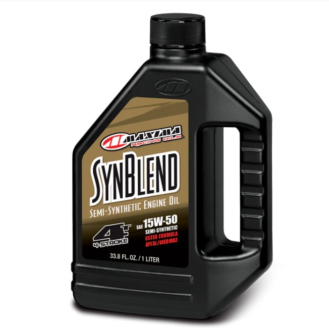MAXIMA závodní OILS motorový olej polosyntetický SYN BLEND ESTER 15W50 1 LITR (12) (AKC) (MAXIMA závodní OILS motorový olej polosyntetický SYN BLEND)