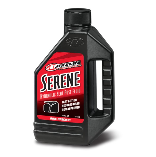 MAXIMA závodní OILS olej do hydraulickýCH nastavitelný sloupek sedla cyklistických MTB SERENE FLUID 473 ML (12) (AKC)