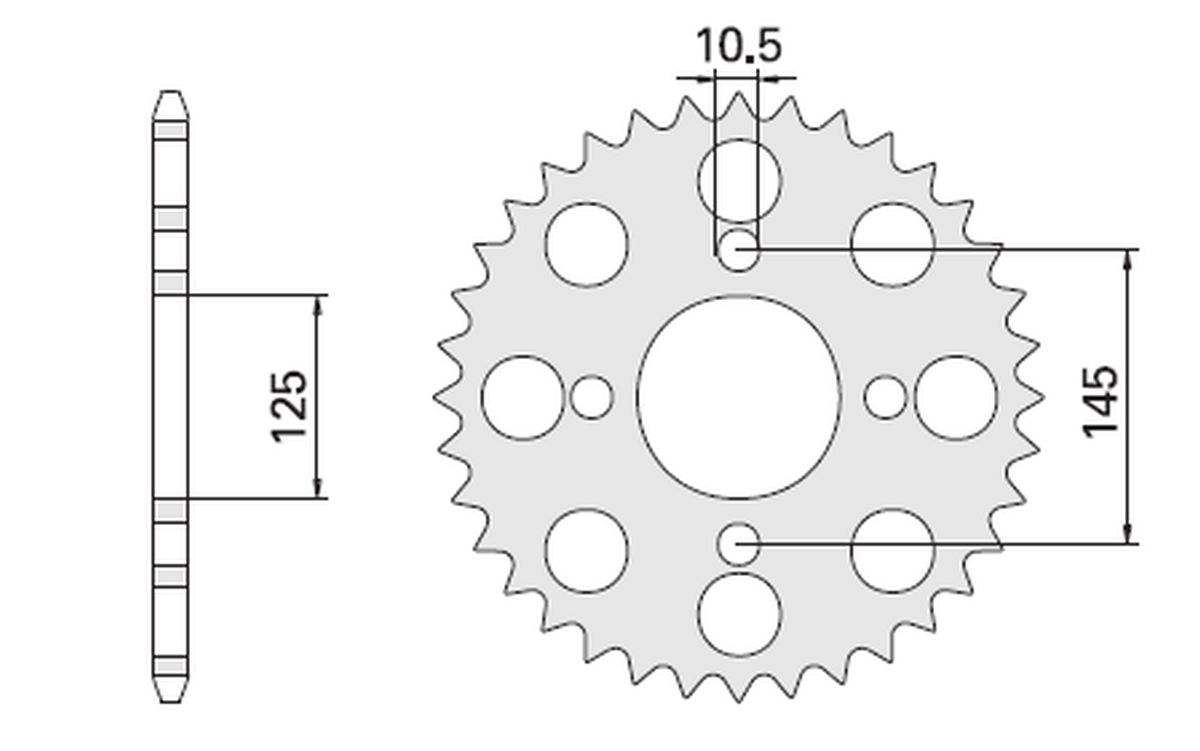 CHT rozeta 857 41 YAMAHA (857-41) (JTR857.41) YAMAHA XT 600 85-94, XT 600Z TENERE 87-89