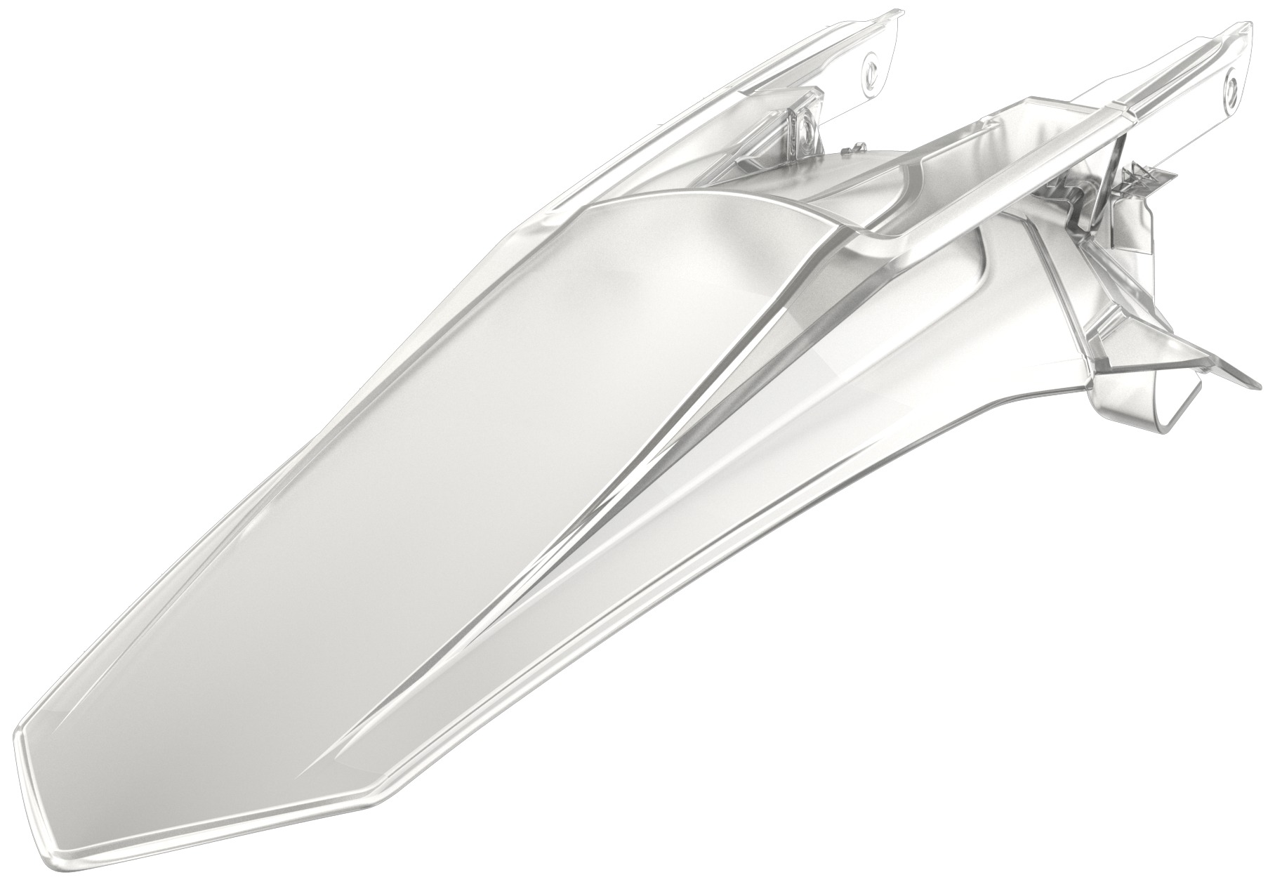 POLISPORT zadní blatník (bez bočnic) KTM SX125/150; SXF250/350/450; XCF250/350/450 16-18 barva průhledný (CLEAR KIT)(WITH OUT PINS) (POLISPORT zadní)