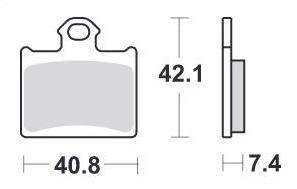 Brake pads SBS 872RSI